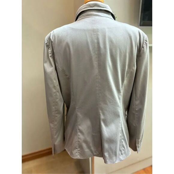 Worthington stretch 16 silver grey 3 bottom front lined comfort blazer - Picture 3 of 4